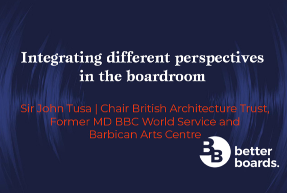 Integrating different perspectives in the boardroom