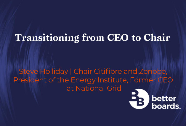 Transitioning from CEO to Chair