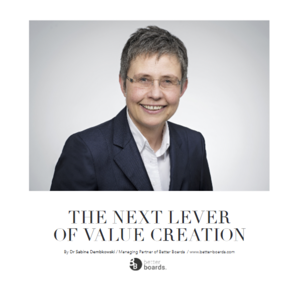 The Next Lever of Value Creation