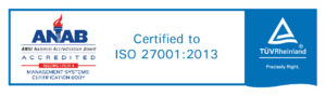 Certified to ISO 27001:2013 Horizontal