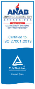 Certified to ISO 27001:2013 Vertical
